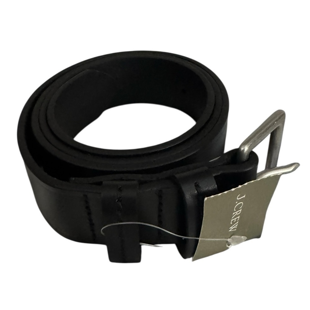 J. Crew Black Leather Men’s Belt Size 34